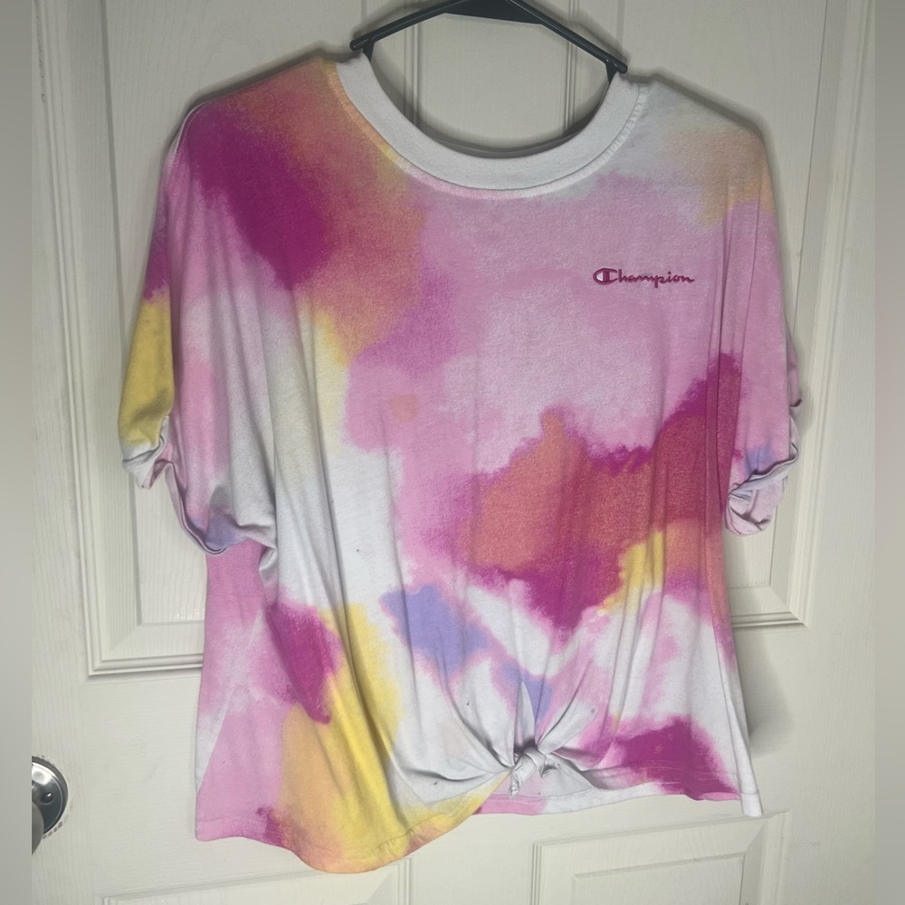 Champion, large, tie die